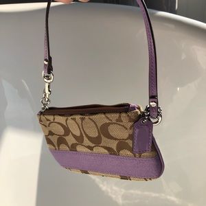 Coach wallet with strap